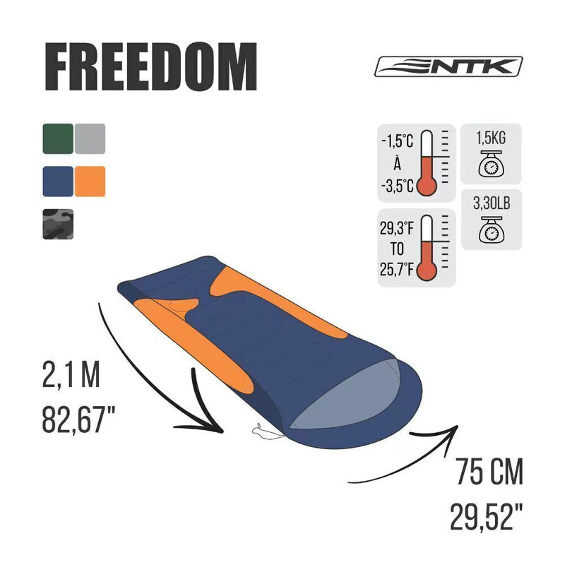 Saco De Dormir Térmico Nautika Freedom -1,5ºc à -3,5ºc