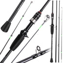 Vara Para Carretilha ou Molinete Sougayilang Carbono 103/109g 2-6lb 2.1m Ultraleve